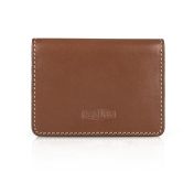 Heritage Dynamic Graphic Leather Card Holder - Brown